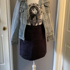 Old Navy Black Suede Mini